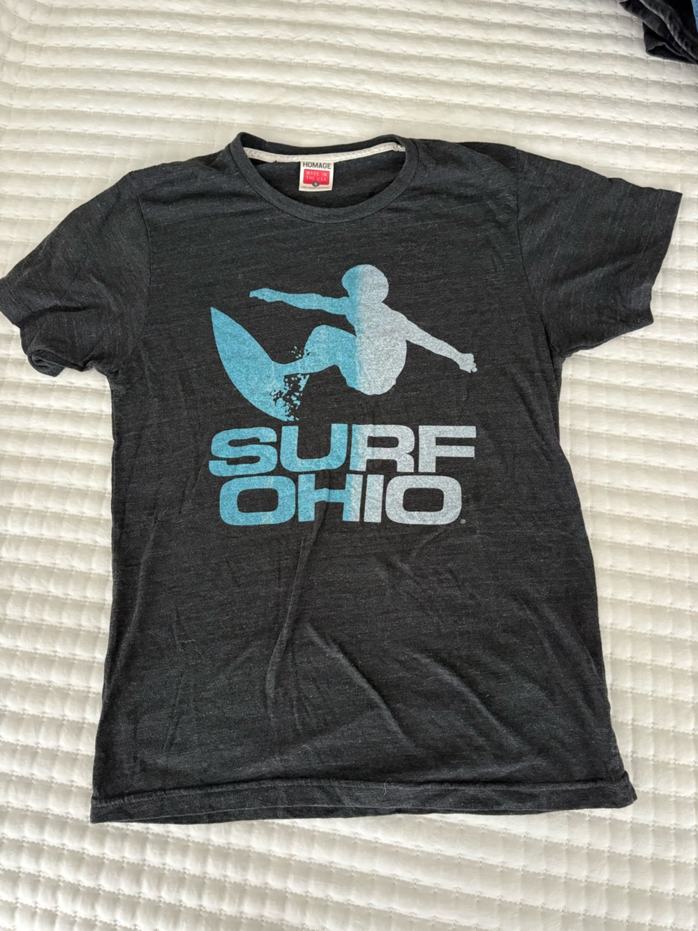 HOMAGE Charcoal Tee- Surf Ohio